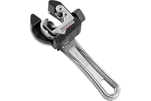 RIDGID 32573 Modelo 118 2 en 1 con empuñadura de trinquete Cortador AUTOFEED para espacios estrechos, Cortador de tuberías de 6 mm a 29 mm