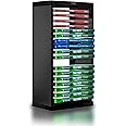 ADZ Universal Game Storage Tower – Stores 18 Game or Blu-Ray Disks – Game Holder Rack for PS4, PS5, Xbox One, Xbox Series X/S, Nintendo Switch Games and Blu-Ray Disks