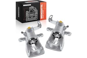 Frankberg 2x Brake Caliper Disc Brake Rear Cast Aluminium Compatible with Min.i R56 Min.i Cabriolet R57 Min.i Clubman R55 Min.i Clubvan R55 Min.i Coupe R58 Replace# 34216785611