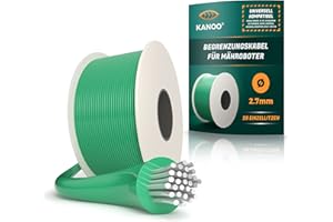 kanoo® - Cavo perimetrale per robot tosaerba, universale, cavo perimetrale in rame, cavo per robot tosaerba Husqvarna, Gardena, Bosch, Stihl, ecc., Ø2,7mm - 150m