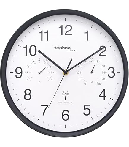 Horloge Murale Radio-Pilotée Braun BC06W-DCF - Classique Et Élégante - Neuve