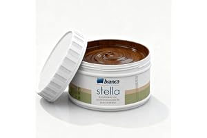 Bianca Stella Träeffekt Premium Möbelfärg för Kök, Kastanj, Glänsande, 250ml, Vattenbaserad Köksmöbellack, Träeffekt Akryllac