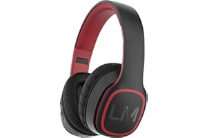 Louise & Mann Cuffie Wireless Bluetooth, Cuffie Over Ear, Design Pieghevole, Bluetooth 5.3, Lunga autonomia, Senza Fili e con Cavo, Microfono incorporato, Connessione Multipunto per Viaggio/Ufficio