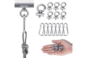 JOCAHULFX 7 x Kederleiste Haken, Kederstopper für Kederschiene ösen, Kederleisten Stopper Vorzelt Stopper, Markisenhaken, Kederschiene Zubehör für Caravan Wohnwagen Wohnmobil Camping Campervan, mit Karabiner