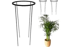 PODPORKOWE LOVE STÜTZEN-Liebe 2 Stück Ring VERBIND L 50/21 Ring für Pflanzen, Pflanzenstütze, Staudenhalter, Garten Stützring, Pflanzenhalter, Pflanzenstützen, Rankhilfe, Blume, Ringstütze Ring Schelle 2 in 1