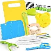 Children's Kitchen Knives for Real Cooking - 17 Pieces Montessori Knives Children for Cutting and Cooking Fruits or Vegetable