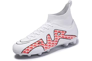 WEJIESS Jugend-Fußballschuhe Outdoor Herren-Fußballschuhe Herren High Top Fußballschuhe Jungen Turf Trainer Professionelle Fußball-Athletik-Schuhe