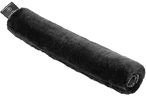 ‎WERNER CHRIST Werner Christ Horse ® Lammfell Genickriemenschoner – Pferde Genickschutz aus echtem Fell für Trensenzaum, Halfter, Kopfstück und Zaumzeug, one Size (32 cm), in weiß, Natur, schwarz und braun