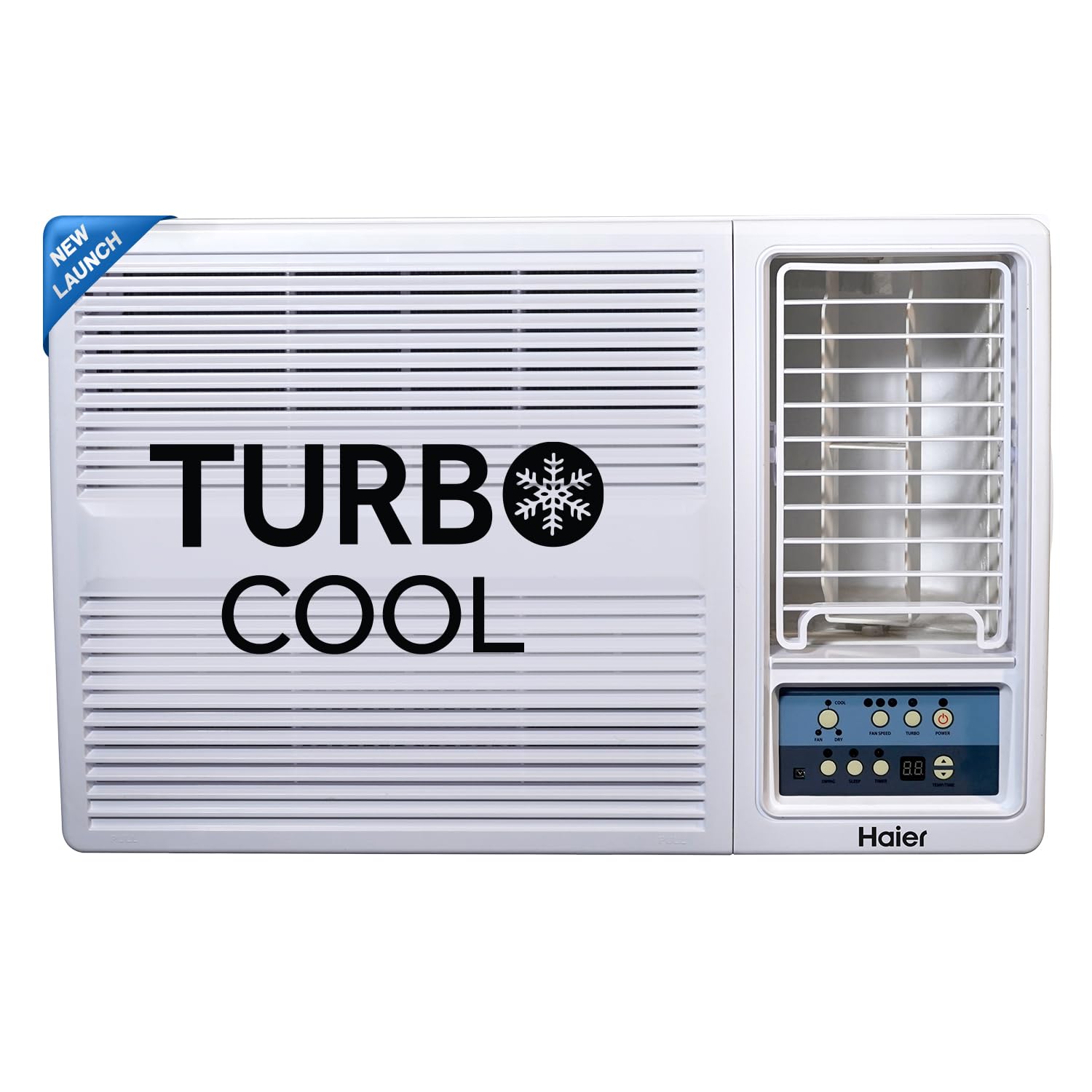Haier 1 Ton 3 Star Fix Speed Side Flow Window AC (Copper, Turbo Mode, Anti Bacterial Filter, Cools at 54Â°C Temp, Long Air Throw - HWU12F-AOW3BN-FS,White)