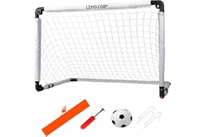 ‎LZHDZQD LZHDZQD Fußballtor, Kinder Fussballtor 60x45cm/ 90x60cm/ 115x80cm Fussballtore für Garten Kinder, Fußball Spielzeug Indoor/Outdoor/Garten