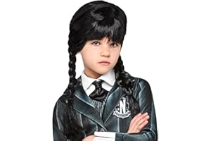 RUBIE´S RUBIES - Déguisement Uniforme Enfant MERCREDI Officiel - Veste, Haut avec Col et Cravate & Jupe Longue - Uniforme Mercredi ou Enid - Taille au choix - Série Wednesday - Costume Carnaval Pour Filles