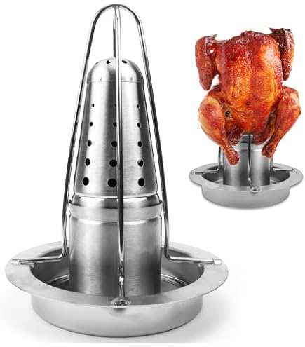 KAMaster Keramik-Hühnerhalter Für Grill & Ofen – Brathähnchen-Ständer Mit Dampffunktion