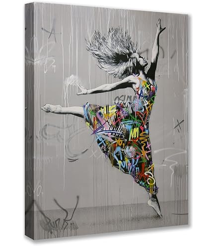CanvasArtShop Toile Imprimée Singe DJ Banksy - Décoration Murale 119 X 81 Cm