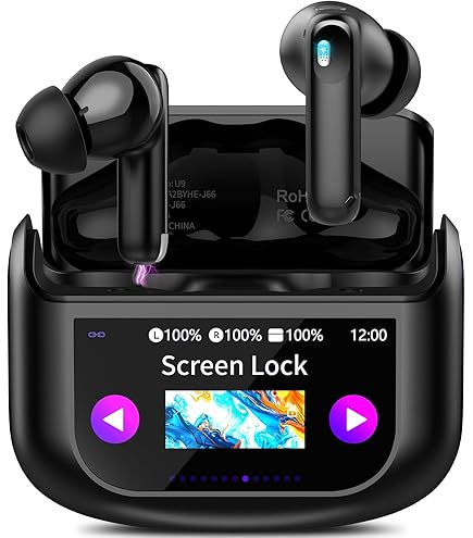 ZYHKON Bluetooth Kopfhörer Mit Touchscreen - ANC/ENC Geräuschunterdrückung, 48H Spielzeit, IP7 Wasserdicht