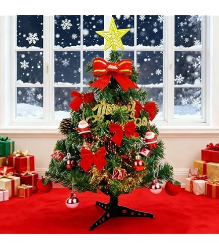 Mini Sapin De Noël EVERLANDS 35 Cm - 35 Branches, Déco De Table Ou Petite Déco Murale - 11