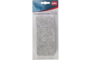 Nobo Recambios para Borrador de Pizarra Blanca, Paquete de 10, Superficies de Borrado en Seco, 34534497