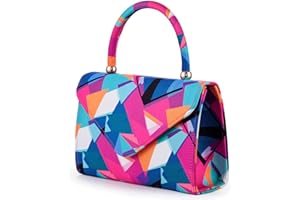 JURLEA Pochette da donna Pochette da donna in raso Borsa da pranzo per matrimonio a catena Borsa a tracolla in seta Borsa da sera per feste(MHY101, Colorato-MHY101)