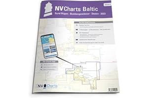 NV Charts Seekarte Ostsee Serie 4 - Rund Rügen - Boddengewässer - Stettin - Seekarte im Atlas Format