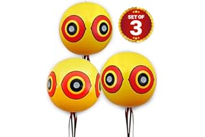 De-Bird Balloon Bird Repellent,3-Pk Fast and Effective Solution to Pest Problems, Scare Eyes Balloon to Scare Birds Away from Pool and Garden Crops