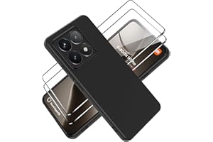 Tieeyivv Etui do Xiaomi 14T Pro z 2 sztukami folii pancernej do folii ochronnej ze szkła pancernego, miękkie, matowe etui na telefon komórkowy [ochrona aparatu] [miękka warstwa wewnętrzna] odporne na