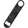 Metallic Flowers Bar Blade Bottle Opener 18x4cm