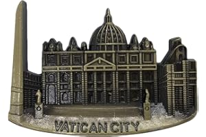 WEDARE MAGNET SOUVENIR 3D Vatikanstadt Roma Rom Italien Metall Kühlschrankmagnet Reise-Souvenirs Kühlschrankmagnet Home and Kitchen Decoration Magnetic Sticker Collection
