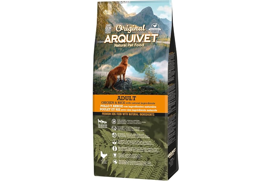Arquivet Original Adult - Pienso para Perros Adultos - Pollo Y Arroz - Marrón, 12 kg (Paquete de 1)