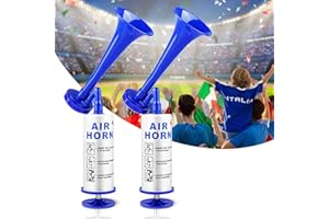 Vegena 2 Pezzi Handheld Air Horn, Clacson A Gas Tromba, Tromba Ad Aria Compressa Tromba A Pressione Trombetta Da Stadio Tromba Da Stadio Fanfare Air Horn Tromba A Gas Per Barca, Eventi Sportivi