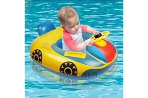 ‎VICLOON Vicloon Baby Schwimmring,Baby Float Kleinkinder Schwimmsitz,Babys Pool Schwimmring Automobil Stil mit Lenkrad, Babys Schwimmhilfe für Kinder von 1-6 Jahre alt
