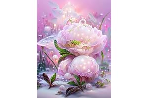 SMYJDMM Diamond Painting, Diamant Painting Set, Diamond Painting Bilder für Erwachsene 5D DIY Diamant Kunst Handwerk Home Wand Décor 30x40cm (Rosa)