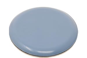 Adsamm® / 4 x Patins en PTFE / bleu-gris / Ø 60 mm / rond / Glisseurs autocollants PTFE / patins glisseurs auto-adhésif qualité premium