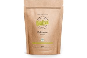 Psyllium bio 1kg, entier - Pureté 99% - Sachet fraîcheur refermable - >85% fibre, Sans lactose, sans gluten, végan, transit - Conditionné en Allemagne - Biotiva