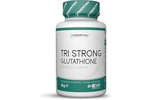 PERPETUAL NUTRITION Glutatione con Vitamina C. 60 capsule softgel a base di Glutatione con Nac n-acetil-cisteina | Contrasta i radicali liberi, coadiuva i processi di disintossicazione | Glutatione forte.