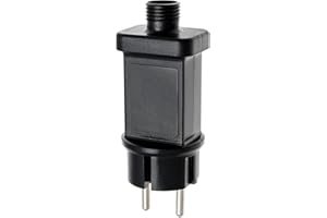Magie di Natale Ricambio Trasformatore opzionale per luci a led con Spina Europea IP44 (12 W, 24 V)
