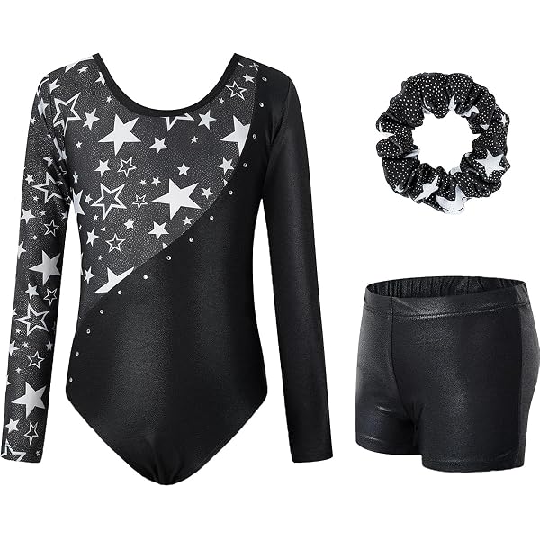 Body Nero Danza Bambina Shaposh Fashion® Body Per Ragazze In Nylon Elasticizzato, Per La Scuola, PE, Danza, Ginnastica, A Maniche Lunghe, Età 3-13 Anni, Nero , 13 Anni Body Danza Bambina - 10