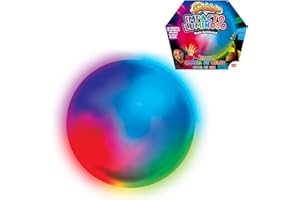 Bizak Super Wubble Impacto Luminoso, Cambia de Color Cuando choca, Parece una Burbuja y se Juega como una Pelota Gigante, para Jugar Dentro y Fuera de casa, se infla hasta 75 cm (62940716)