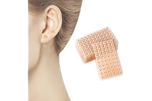 AWAVM 10 Bögen mit 600 Ohrakupunkturpunkt-Aufklebern Einweg-Ohrakupunktmassage, Ohrreflexzonenmassage, Ohrdruckpillen