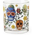 Excelsa Calavera - Juego de 3 vasos de agua, vidrio prensado