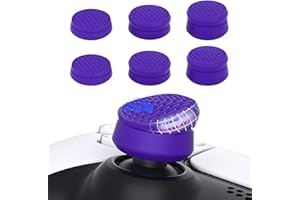 PlayVital 3 Höhe Cushion Thumbstick Caps für ps5, für ps4, Joystick Kappen Zubehör für Xbox Core Wireless Controller, Daumenkappen für Xbox One, Elite Series 2,für Switch Pro(Armor-Lila)