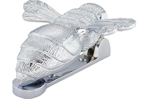 AMSKA INTERNATIONAL Bumble Bee Door Knocker, Brass Material, Various Finishes (2003) (Chrome)