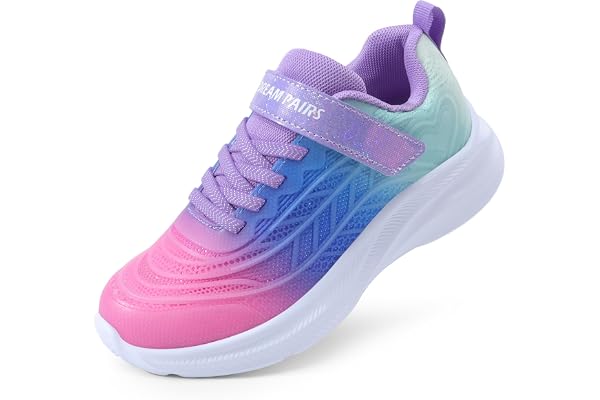 DREAM PAIRS Flickskor barn gnistrande tennis löpning atletiska lätta sneakers för små/stora barn småbarn
