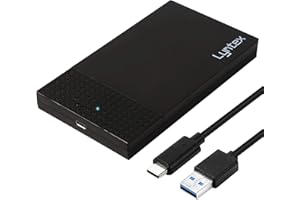 Lyntex Black 250GB 320GB 500GB 750GB 1TB 2TB External Portable Hard drive USB 3.1 super fast transfer speed for use with Windows PC, Apple Mac, Smart tv, XBOX ONE & PS4 (500GB)