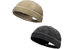 Initlove Docker Hat for Men Vintage Brimless Sailor Hat Beanie Cap