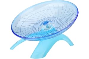 MOUNTTU Hamster Wheel 7Inch Silent Hamster Wheel Non-slip Flying Saucer Rat Wheel Spinner Stable Exercise Wheel Running Wheel for Dwarf Hamsters Gerbil Rat Small Animals Blue Gerbil Wheel Niteangel Wheel Sile