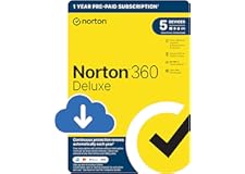 Norton 360 Deluxe 2023, Antivirus software for 5 Devices and 1-year subscription with automatic renewal, Includes Secure VPN 