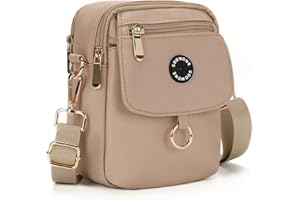 COOWONE Dog Treat Pouch Waterproof Dog Walking Bag with Poop Bag Holder, Multiple Pockets Messenger Bag, Adjustable Thicken Shoulder Belt Bilayer Crossbody Bag for Puppy Training Hiking