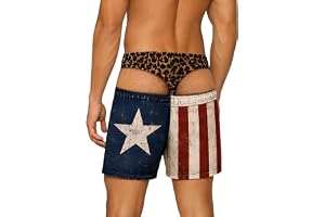 Roliga strandshorts män skämt hårig rumpa ko USA-flagga tryck badbyxor | Nyhet roliga falska trosor grafiska badshorts elastisk midja sommar semester pool fest skämt gåva badkläder