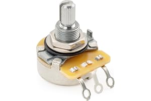 MUSICLILY CTS Série 450 500K Potentiomètre Linéaire Split Shaft pour USA Guitare Electrique et Basse, 10% Tolérance