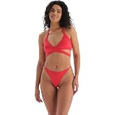 Mountain Women's Neck Tied Bikini Top, Knitted