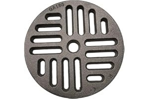 LUNA WAY CAST IRON Griglia Cenere in Ghisa Circolare | Ricambio Universale per Stufe a Legna, termo Camini e Forni | Spessore 1 cm, Ventilazione Ottimizzata | Diametro 18,0 cm